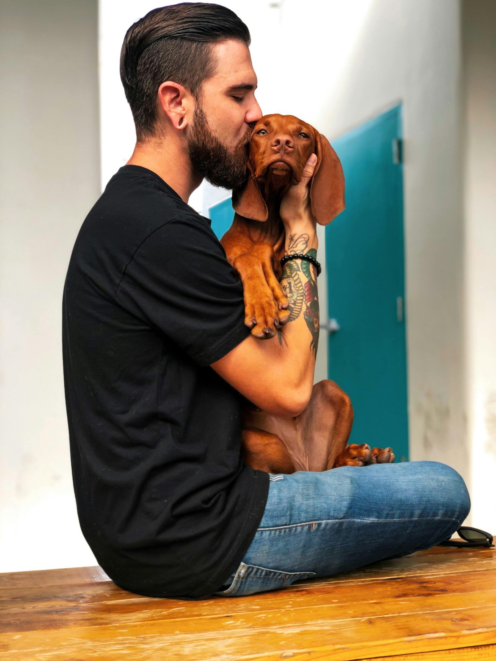 There isn’t something more stronger than the bond between the man and the dog