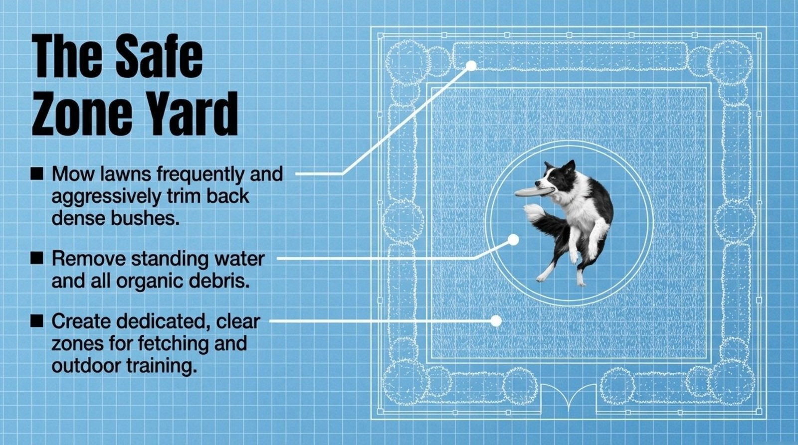 clean and safe zone yard for your dog