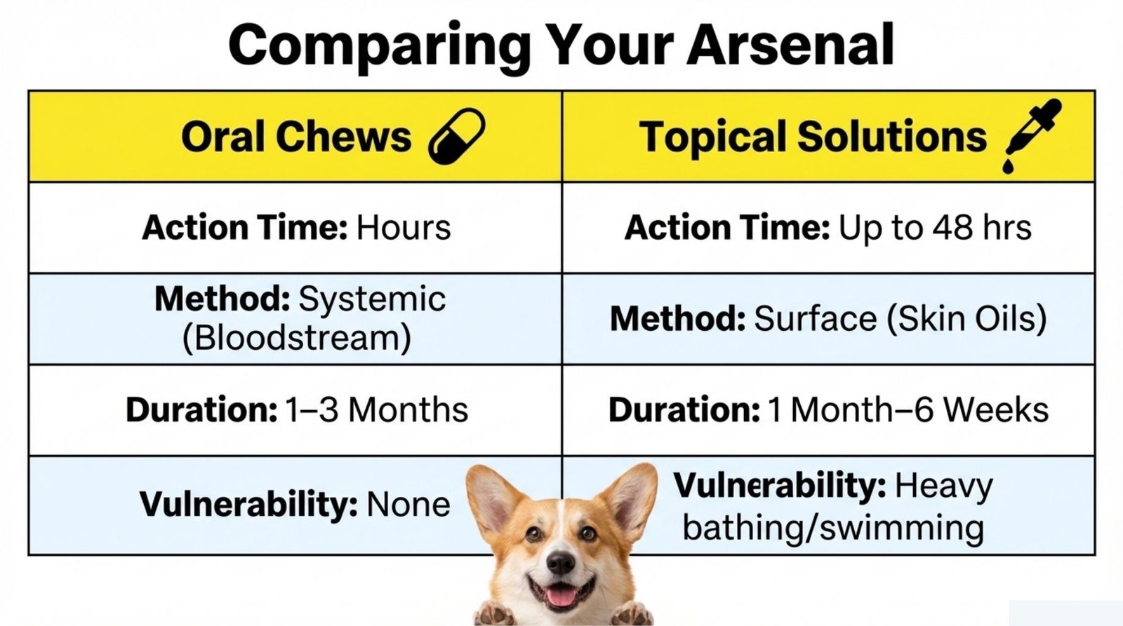 oral chews and topical solutions for Flea and Tick Control for Dogs