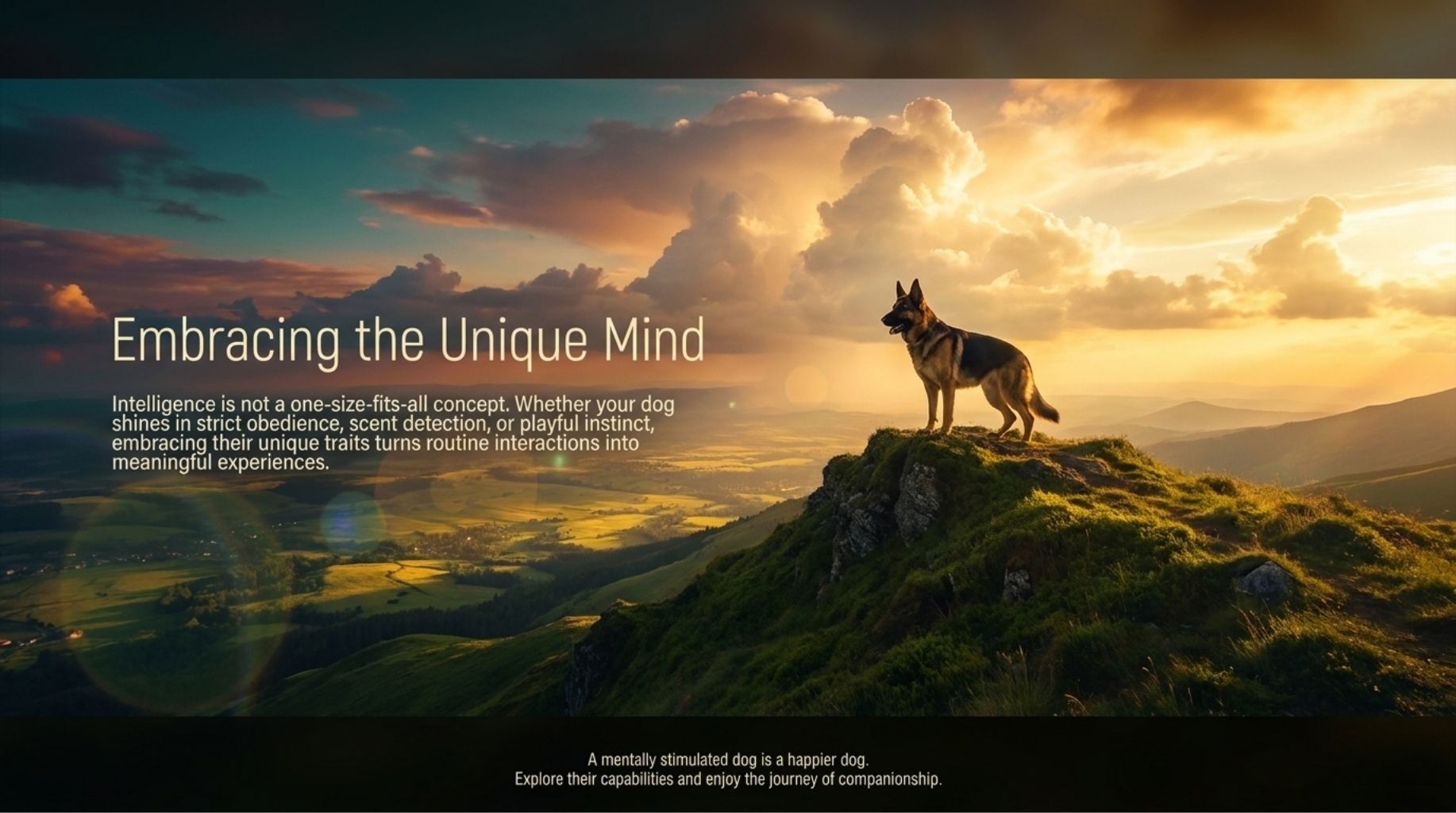 embrace the dog's unique mind