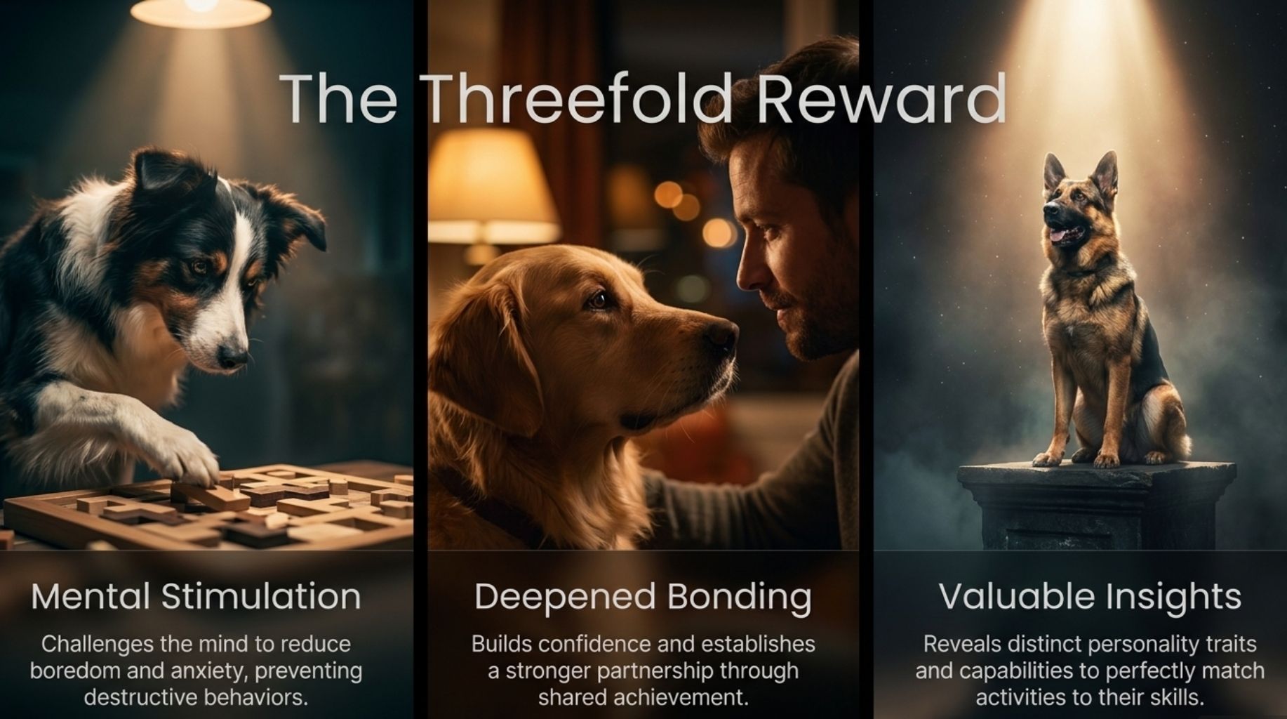 the threefold reward for your dog